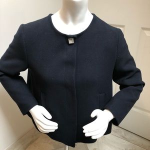 Zara basic navy coat